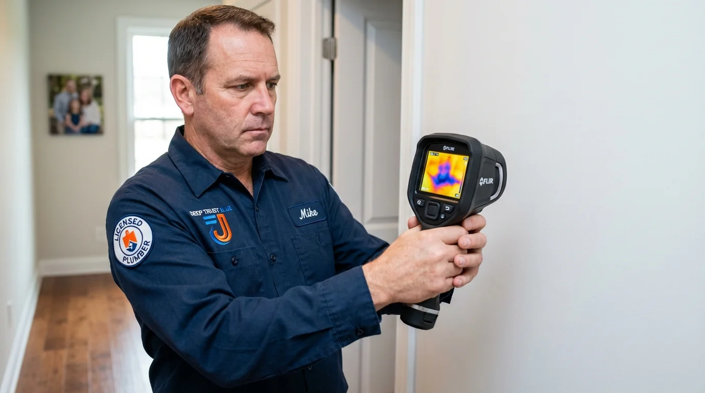 Thermal imaging leak detection by Johns Plumbing LLC in Livingston